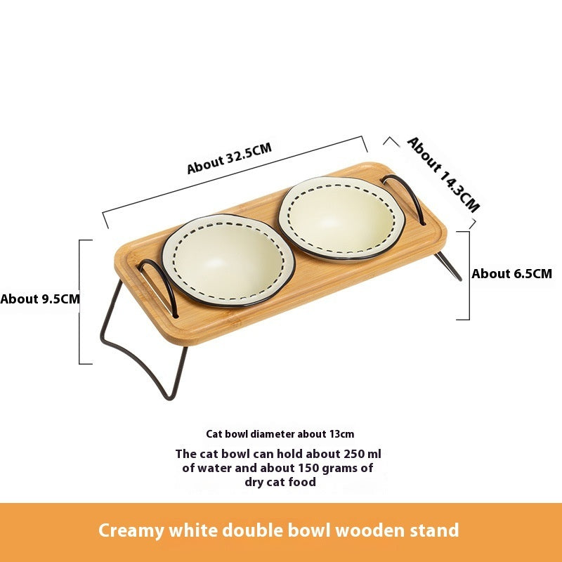 Enhance Your Pet's Dining Experience with Our Wooden Pet Feeding Rack