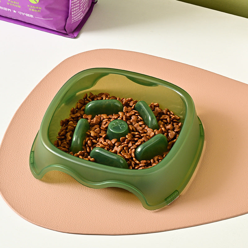 Anti Choking Slow Feed Pet Food Water Bowl