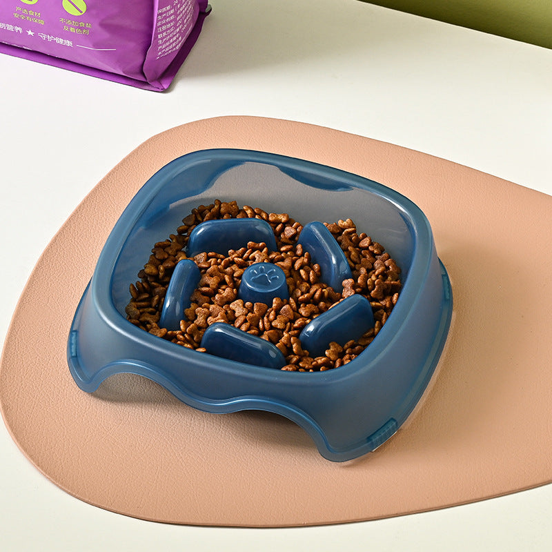 Anti Choking Slow Feed Pet Food Water Bowl