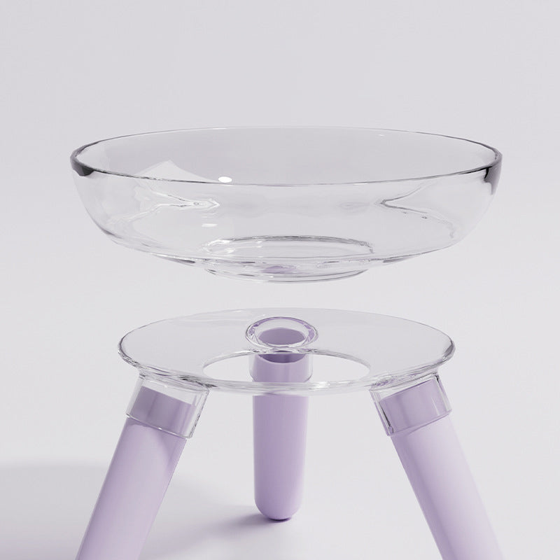 Anti Knock Transparent Pet Feeding And Water Bowl