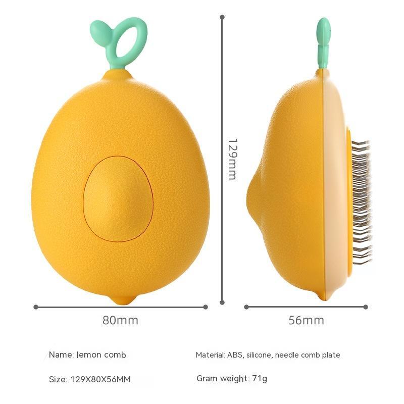 Avocado Shaped Pet Grooming Brush Hair Remover Tool