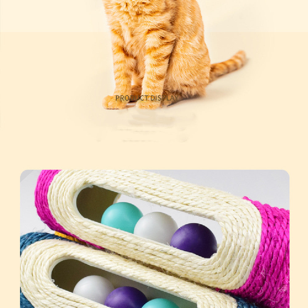 Three Piece Sisal Drum Pet Scratching Toy Set