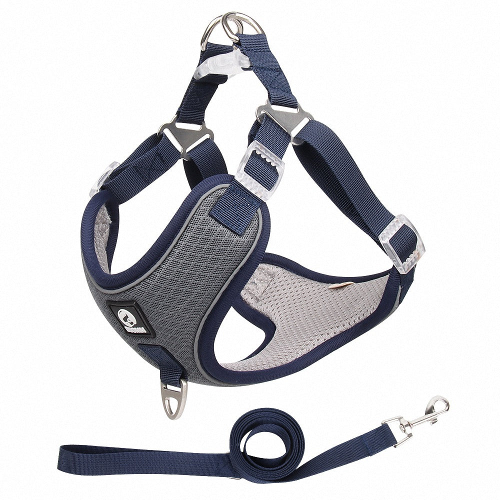 Breathable Adjustable Pet Harness Leash Set