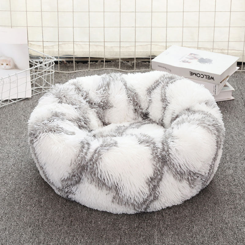 Soft Thick Plush Round Pet Bed
