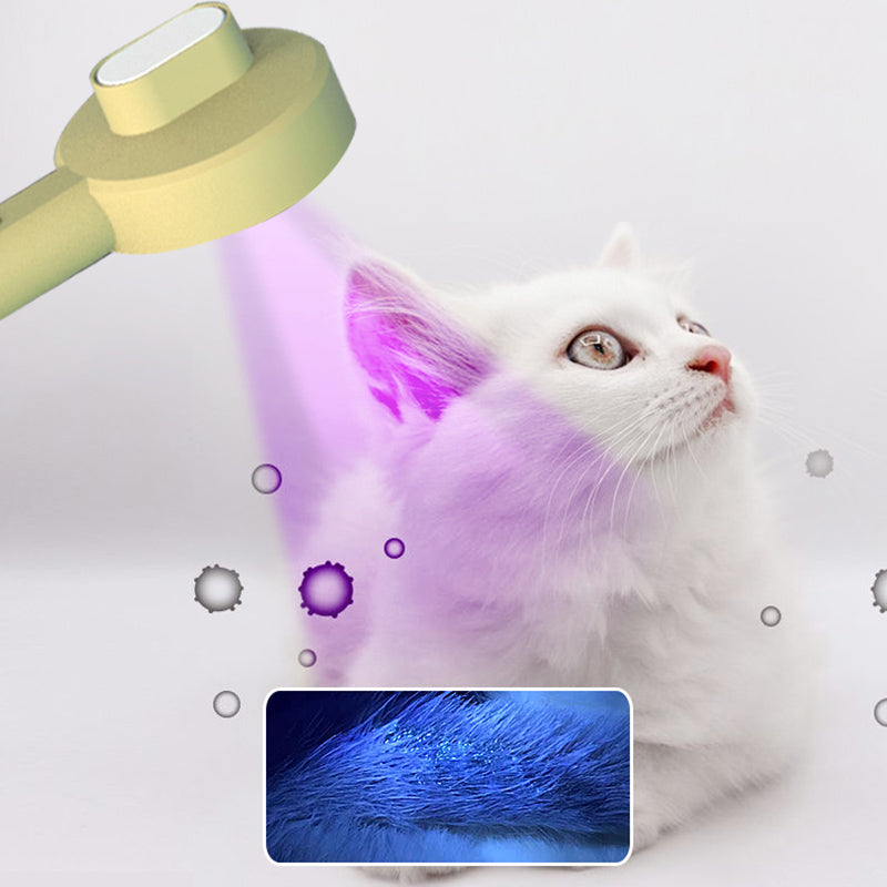 2 In 1 Pet Grooming Comb UVC Detection Hair Remover Tool