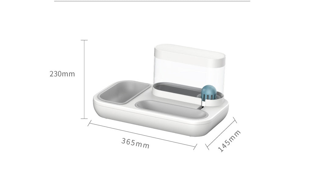 Automatic Pet Drinking Fountain 1.5L Feeding Bowl