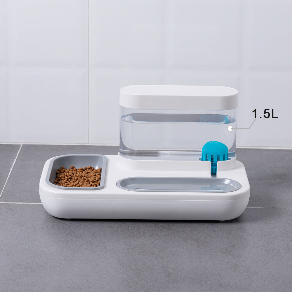 Automatic Pet Drinking Fountain 1.5L Feeding Bowl
