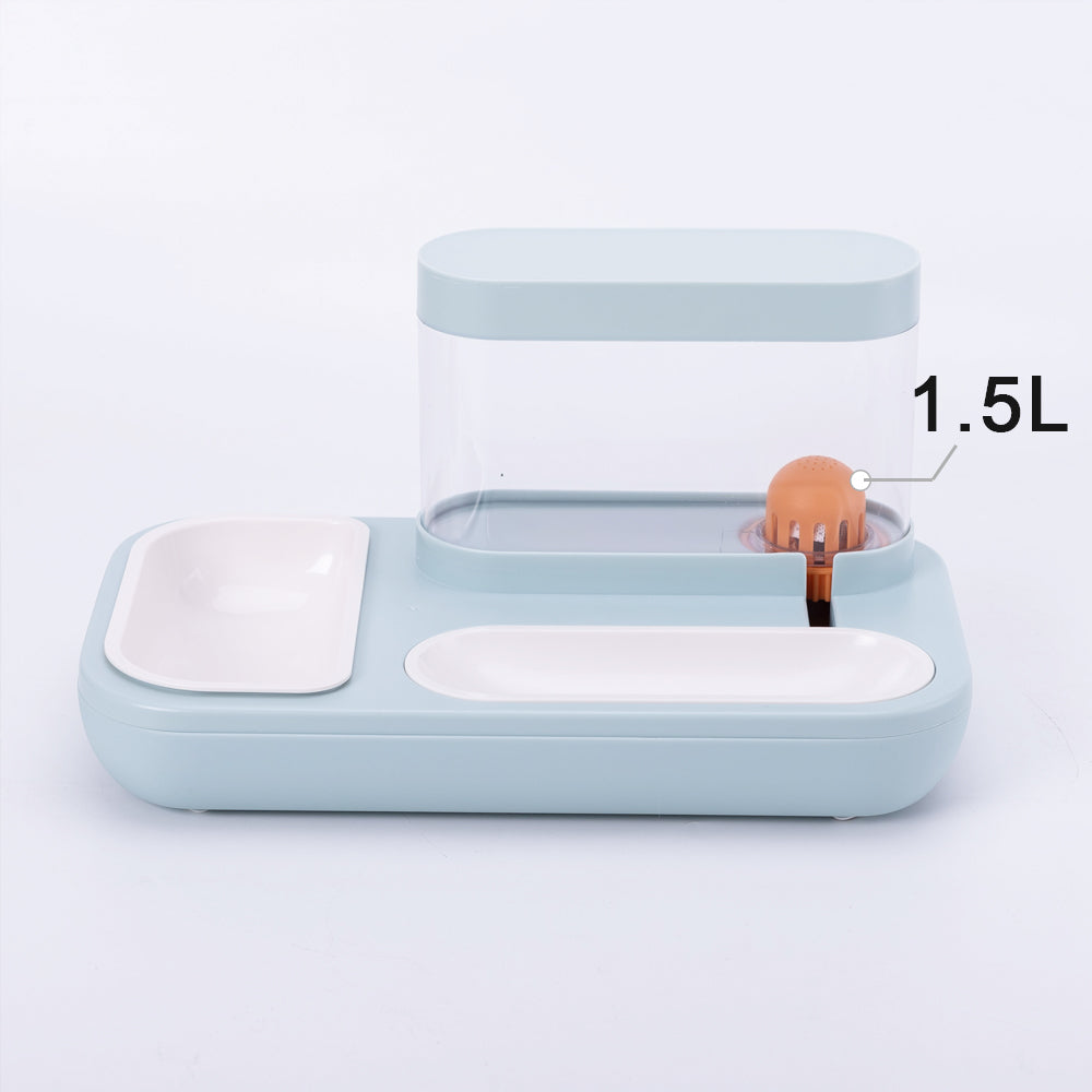 Automatic Pet Drinking Fountain 1.5L Feeding Bowl