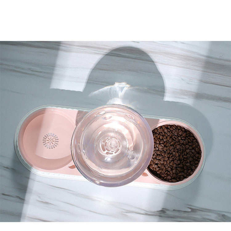 Automatic Pet Plastic Feeder Water And Food Bowl