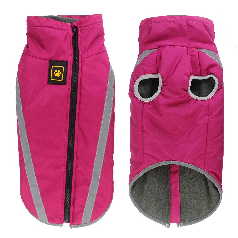 Reflective Padded Winter Pet Jacket Warm Apparel