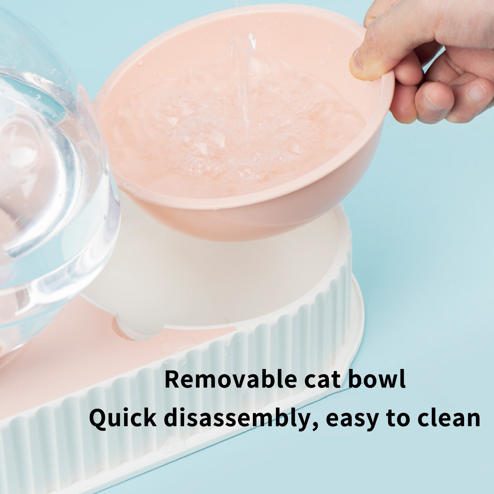 Automatic Pet Plastic Feeder Water And Food Bowl