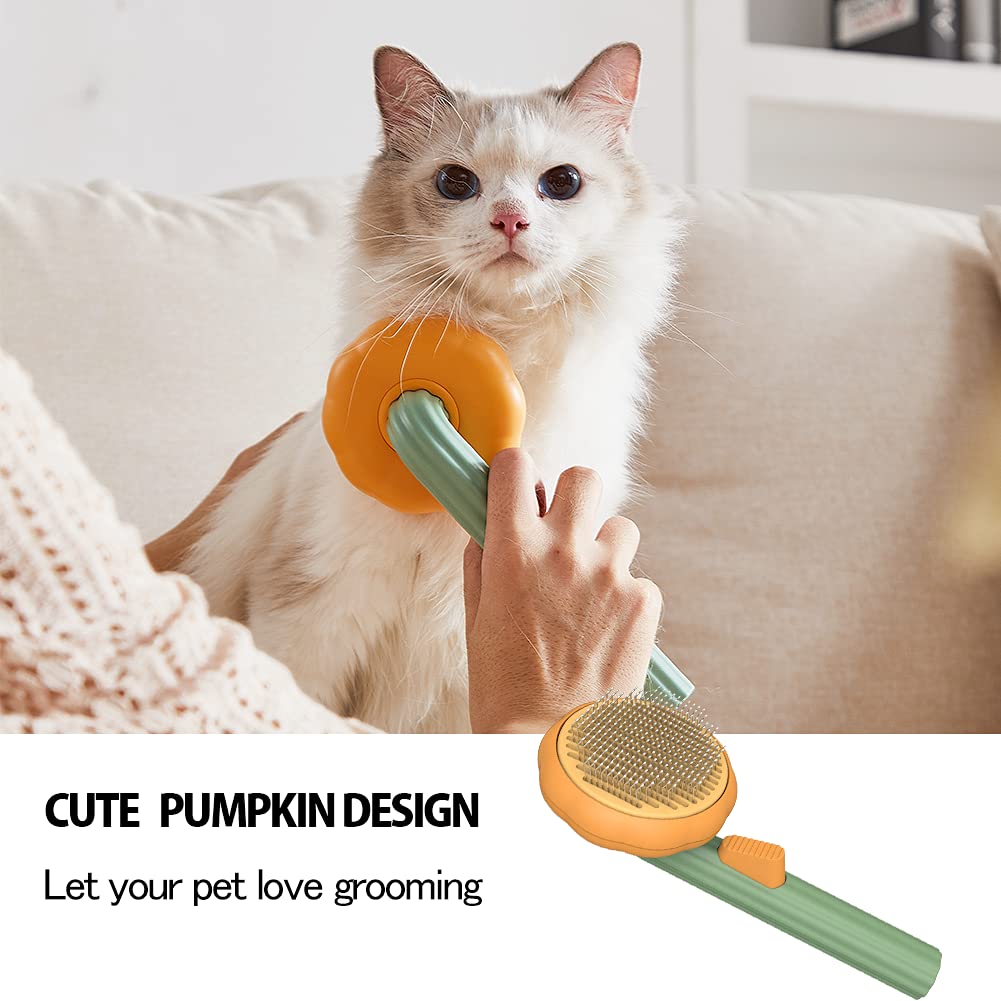 Self Cleaning Pet Slicker Brush Gentle Undercoat Remover