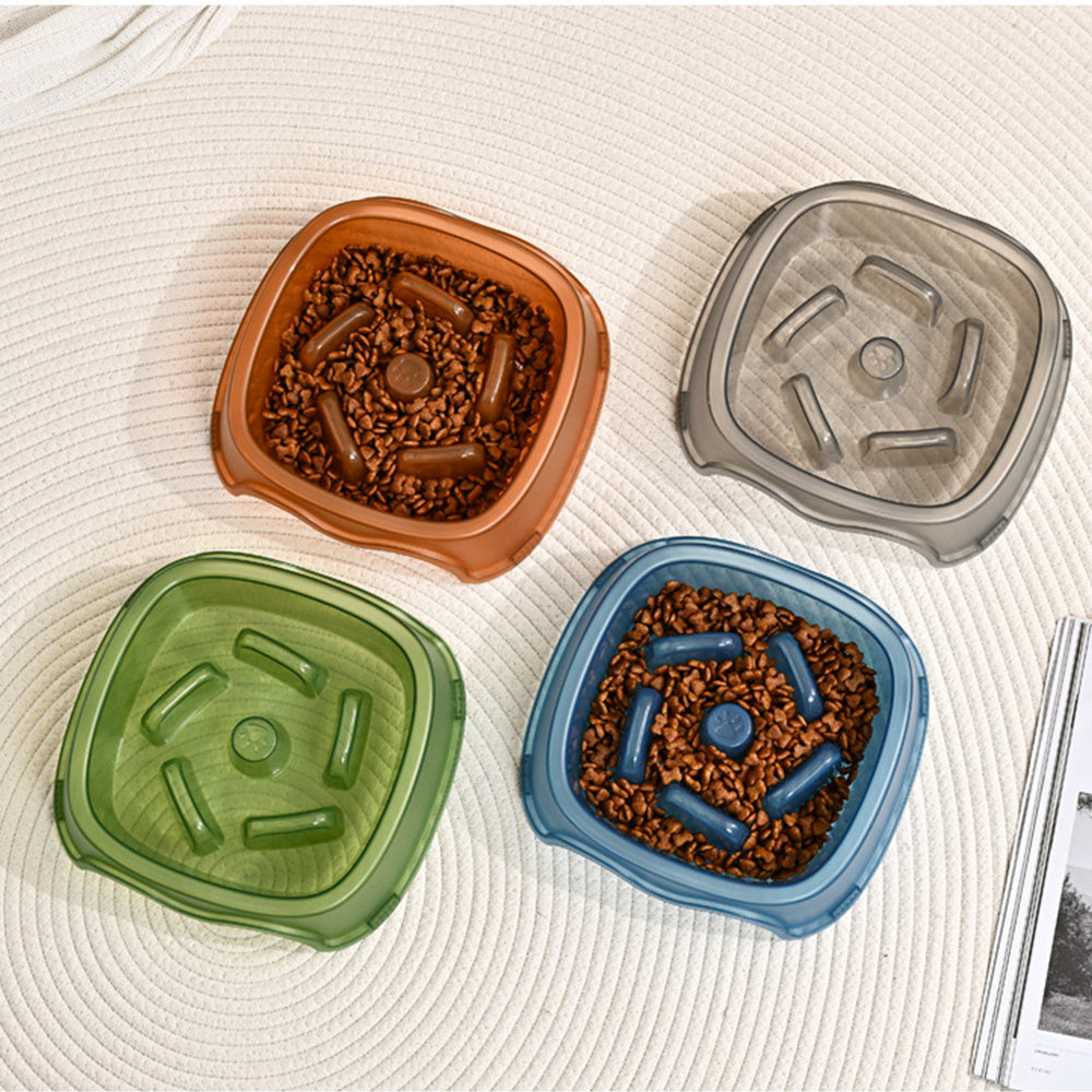Anti Choking Slow Feed Pet Food Water Bowl