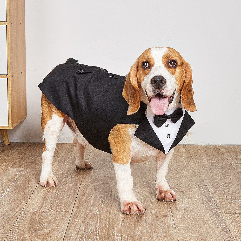 Swallowtail Wedding Suit Pet Formal Jacket Apparel