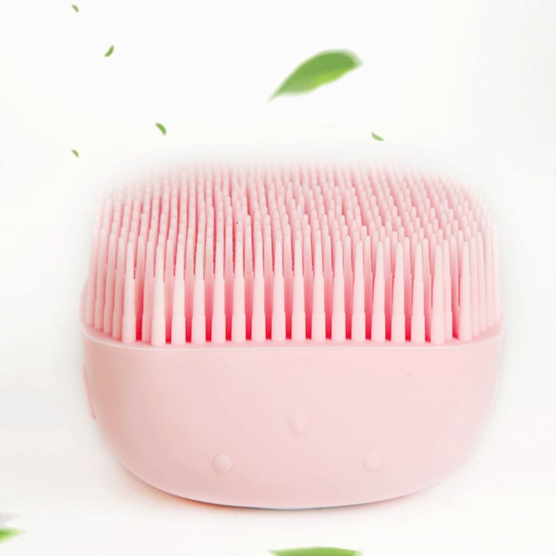 Silicone Bristle Pet Bath Brush Shampoo Dispenser Grooming Tool