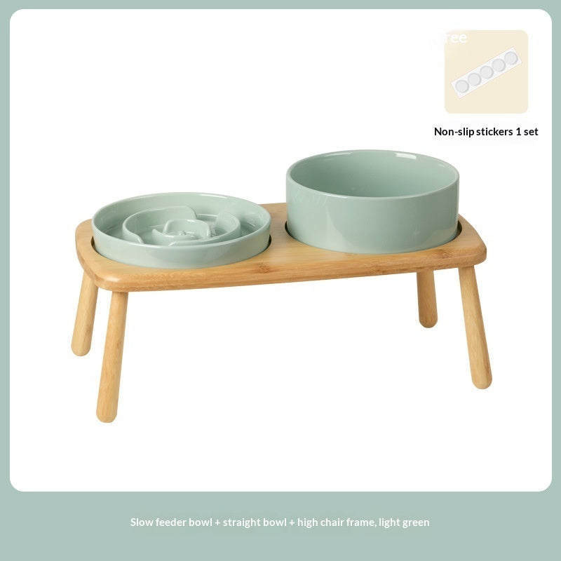 Ceramic Slow Feeding Pet Anti Choking Bowl