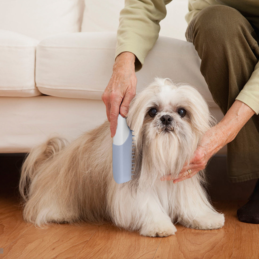 Silicone Pet Grooming Massage Brush Hair Removal Tool