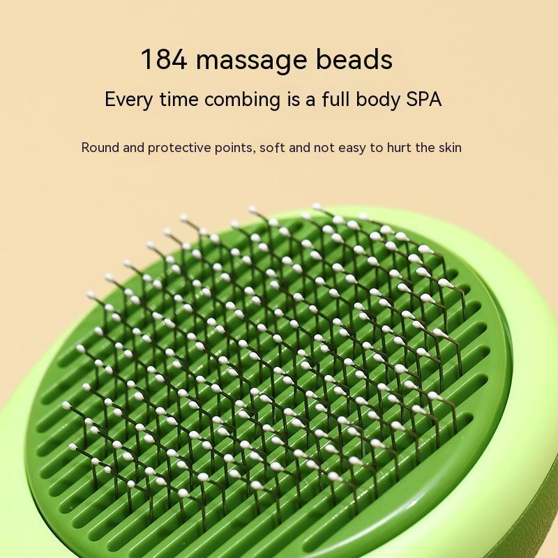 Avocado Shaped Pet Grooming Brush Hair Remover Tool
