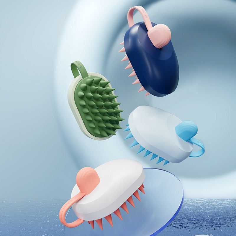 Soft Gel Pet Bath Shampoo Massage Brush