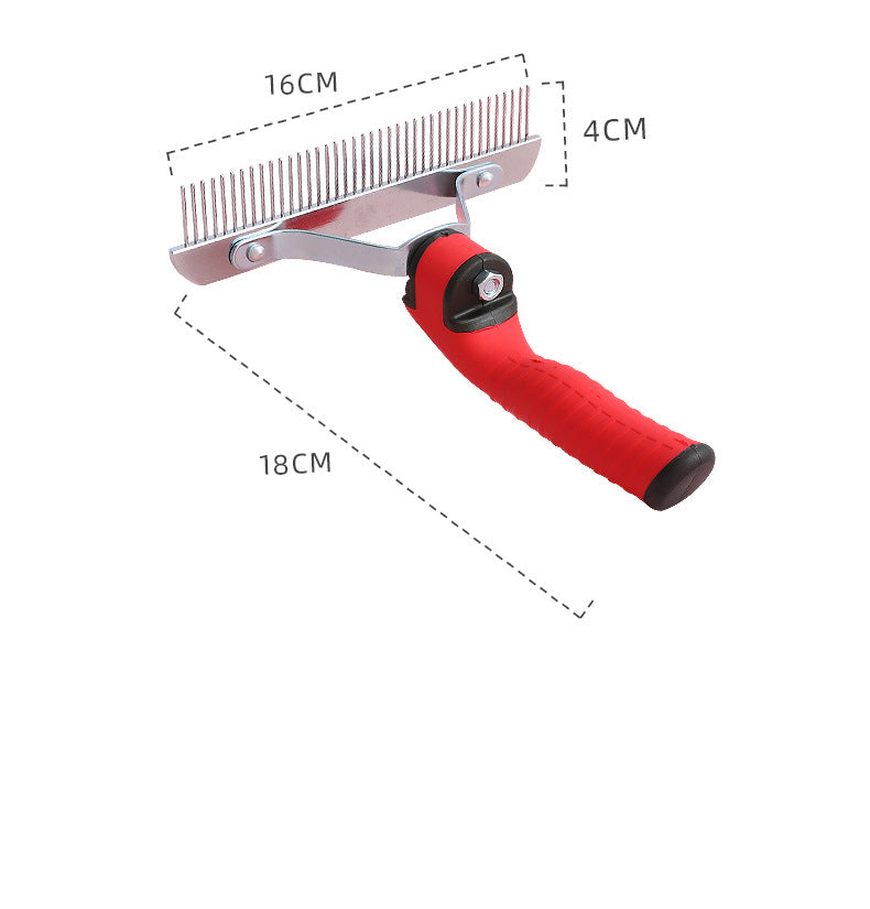 Extra Large Pet Deshedding Rake Comb Grooming Brush Tool
