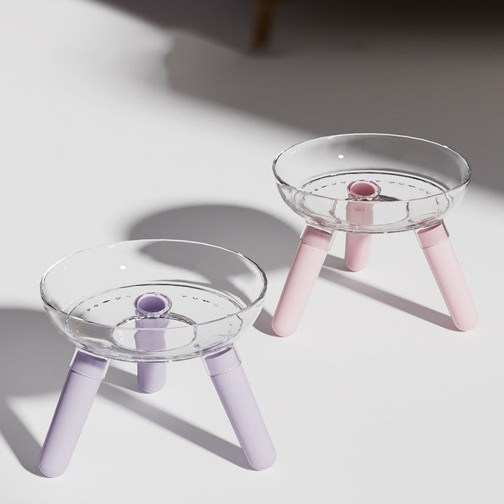 Anti Knock Transparent Pet Feeding And Water Bowl