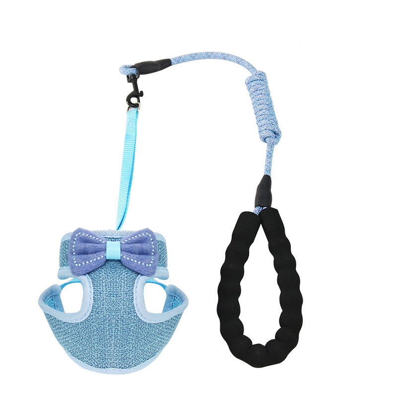 Pet Chest And Back Harness Leash Set