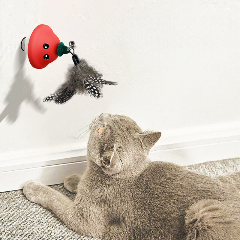 Suction Cup Retractable Pet Wand Teaser Exercise Toy