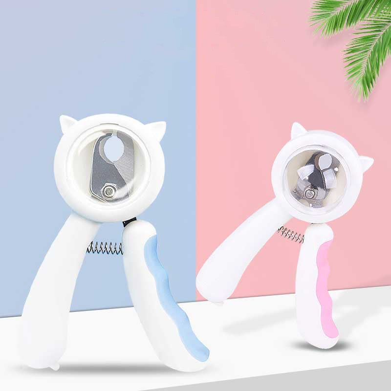 Splash Proof Pet Nail Clipper Scissors Grooming Tool