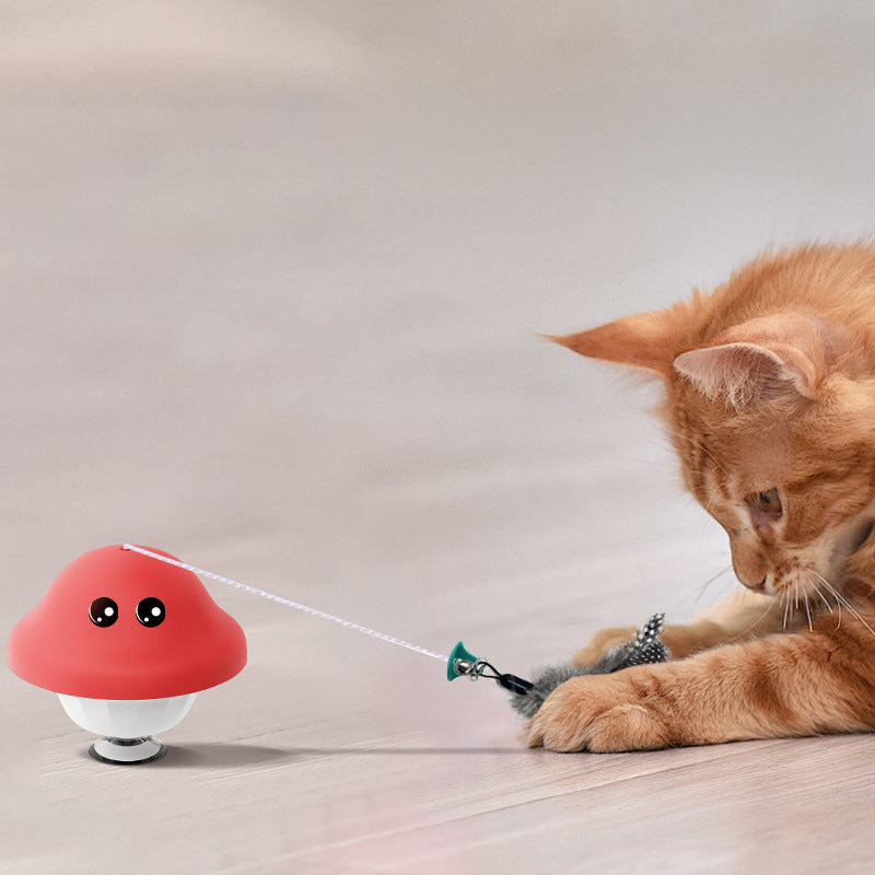Suction Cup Retractable Pet Wand Teaser Exercise Toy
