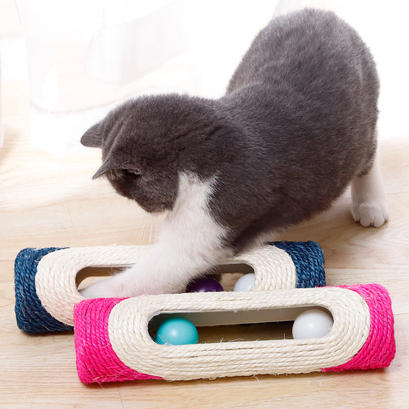 Three Piece Sisal Drum Pet Scratching Toy Set