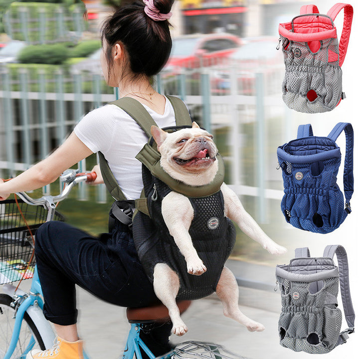 Breathable Mesh Pet Carrier Backpack Travel Bag
