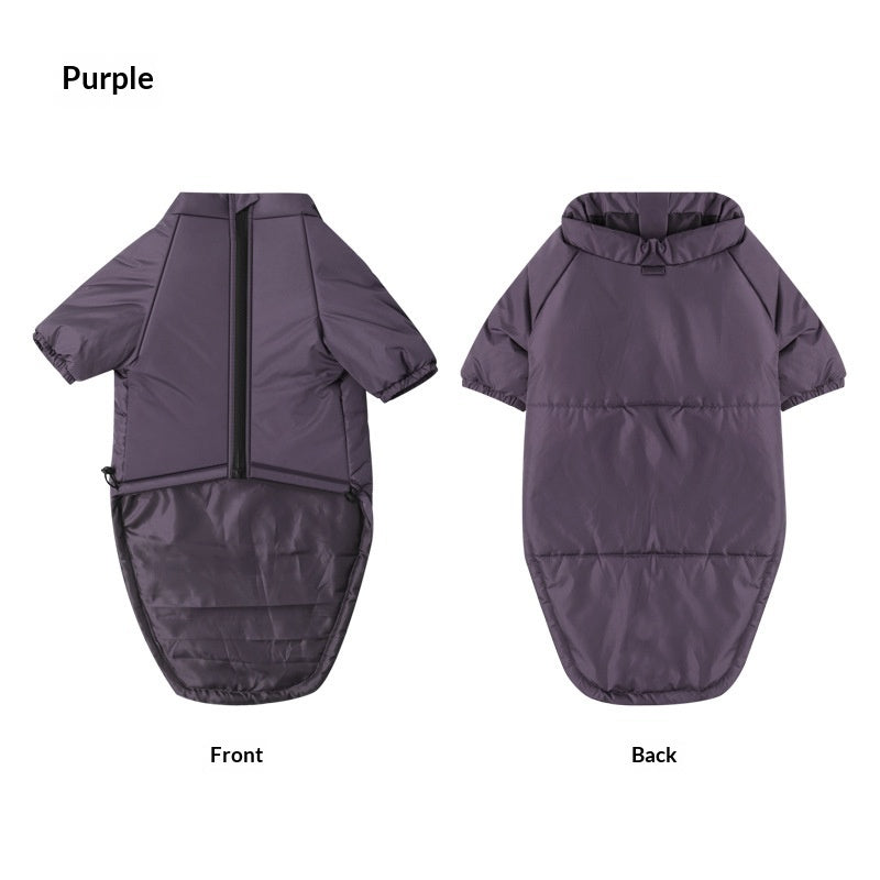 Cotton Pet Jacket Two Leg Warm Apparel