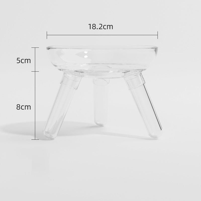 Anti Knock Transparent Pet Feeding And Water Bowl