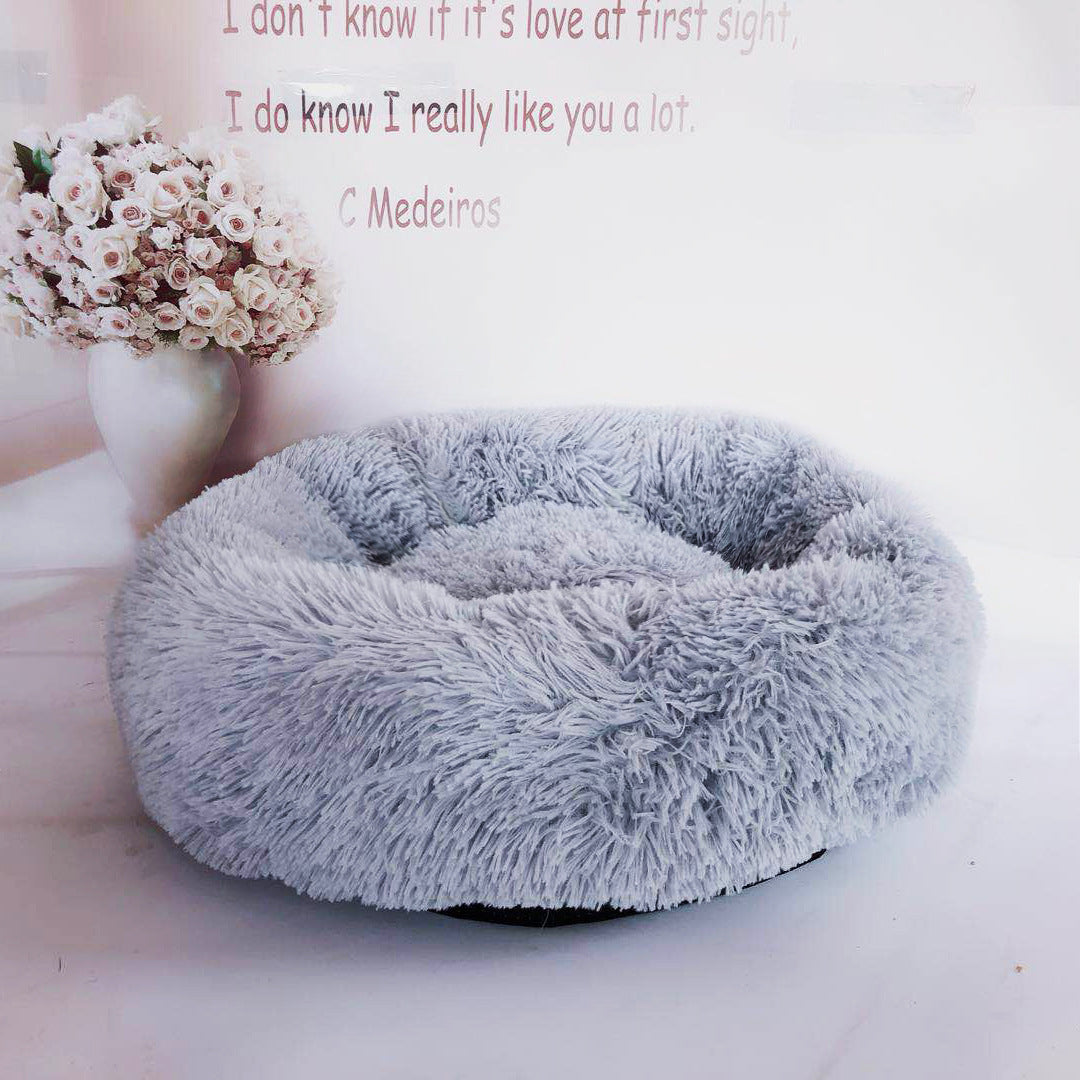 Soft Thick Plush Round Pet Bed