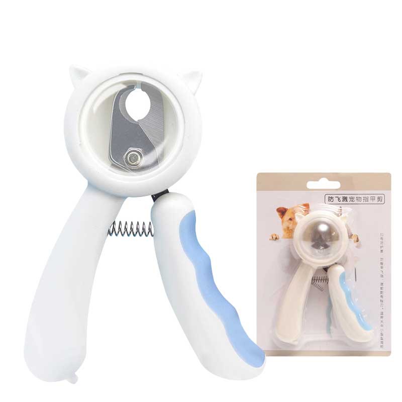 Splash Proof Pet Nail Clipper Scissors Grooming Tool