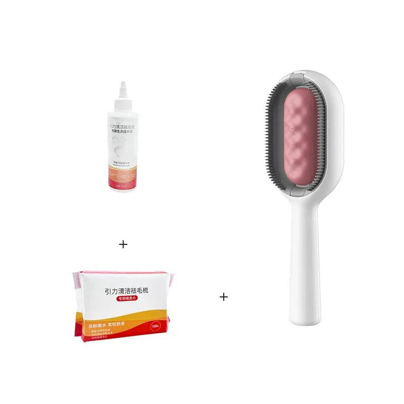 Pet Grooming Comb With Tank Hair Removal Brush Tool
