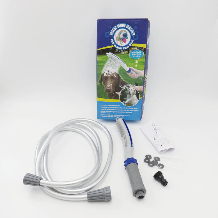 Pet Bath Brush With Water Hose Shower Tool