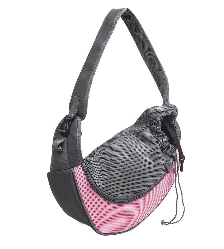 Mesh Oxford Pet Carrier Shoulder Sling Travel Bag