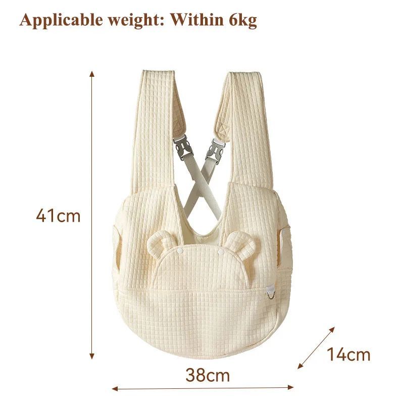 Breathable Cross Design Pet Chest Backpack Carrier Bag