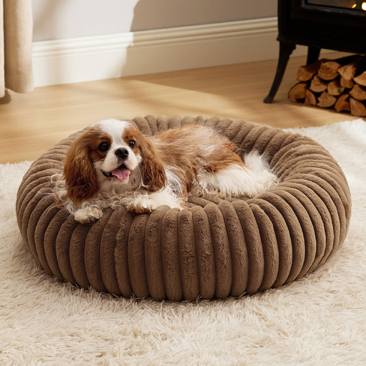 High Grammage Plush Round Winter Pet Sleeping Bed
