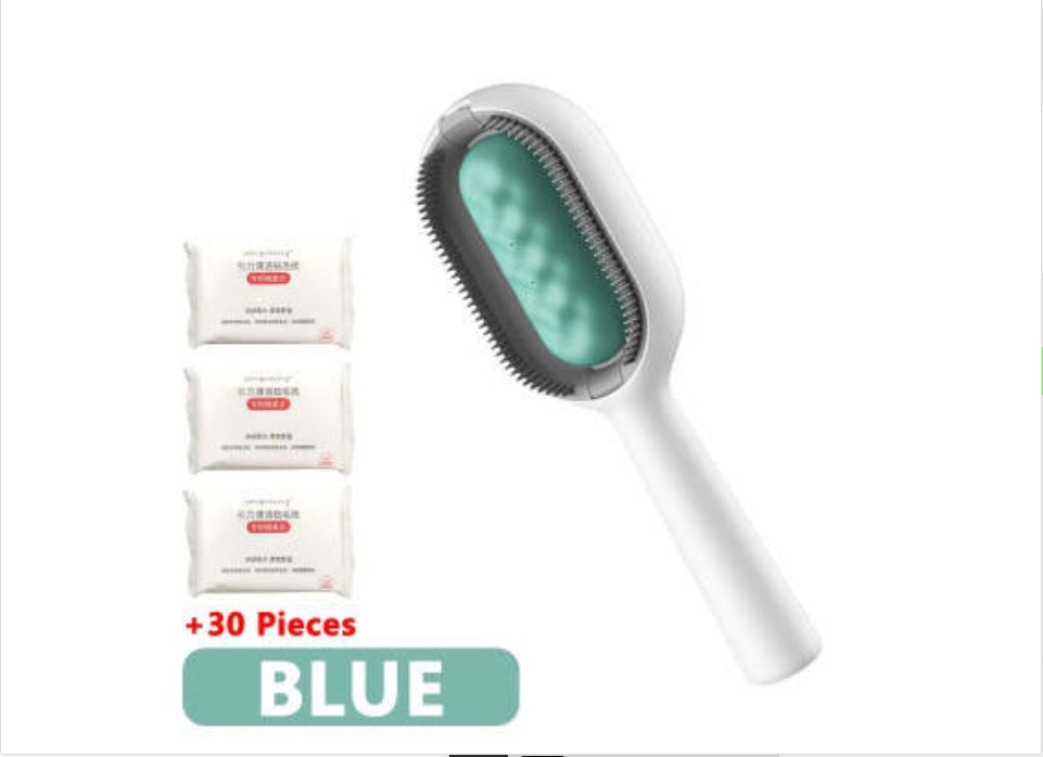 Pet Grooming Comb With Tank Hair Removal Brush Tool