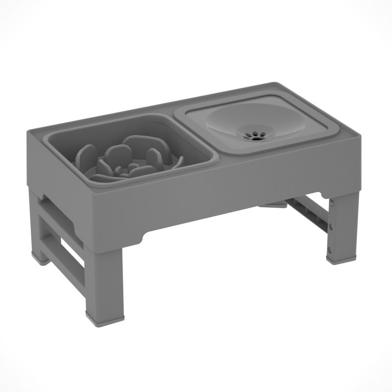 Adjustable Stainless Elevated Pet Feeding Bowl Stand