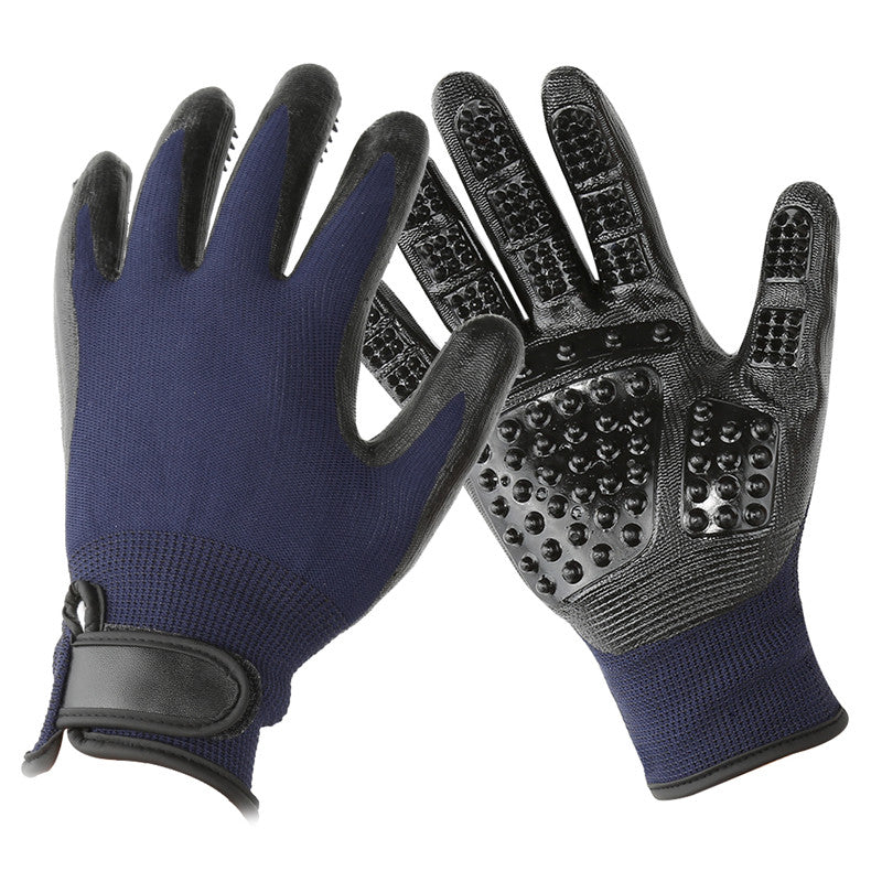 Soft Rubber Pet Grooming Glove Hair Removal Massage Tool