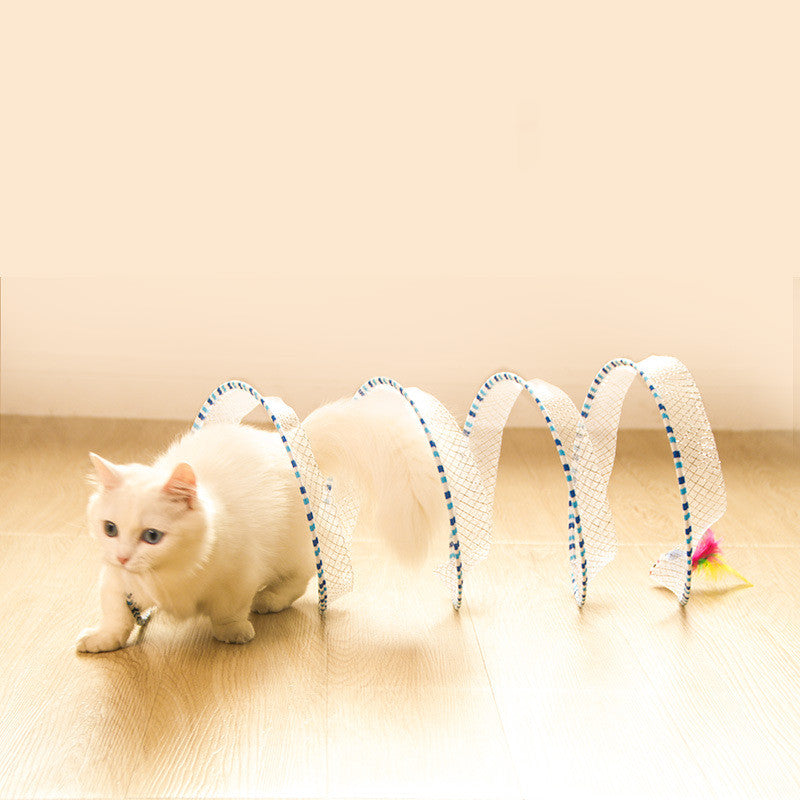 Foldable Pet Tunnel Storage And Play Toy