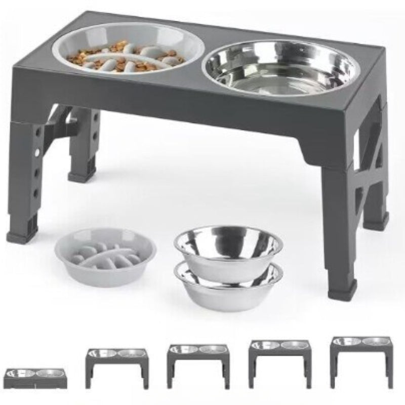 Elevated Pet Feeding Bowl Anti Tumble Neck Support Stand