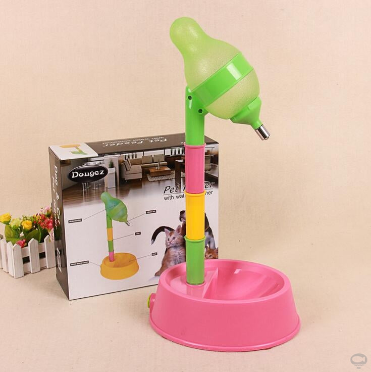 Automatic Pet Water Dispenser Adjustable Height Bowl Stand