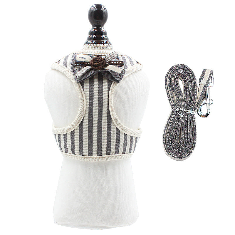 Vest Style Pet Chest Harness Leash Set