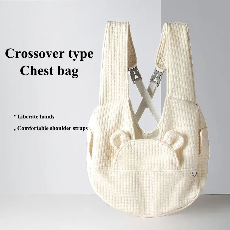 Breathable Cross Design Pet Chest Backpack Carrier Bag