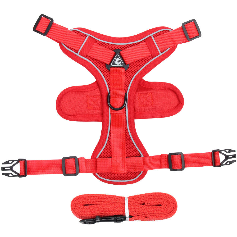 Pet Harness Vest Chest Strap Leash Set