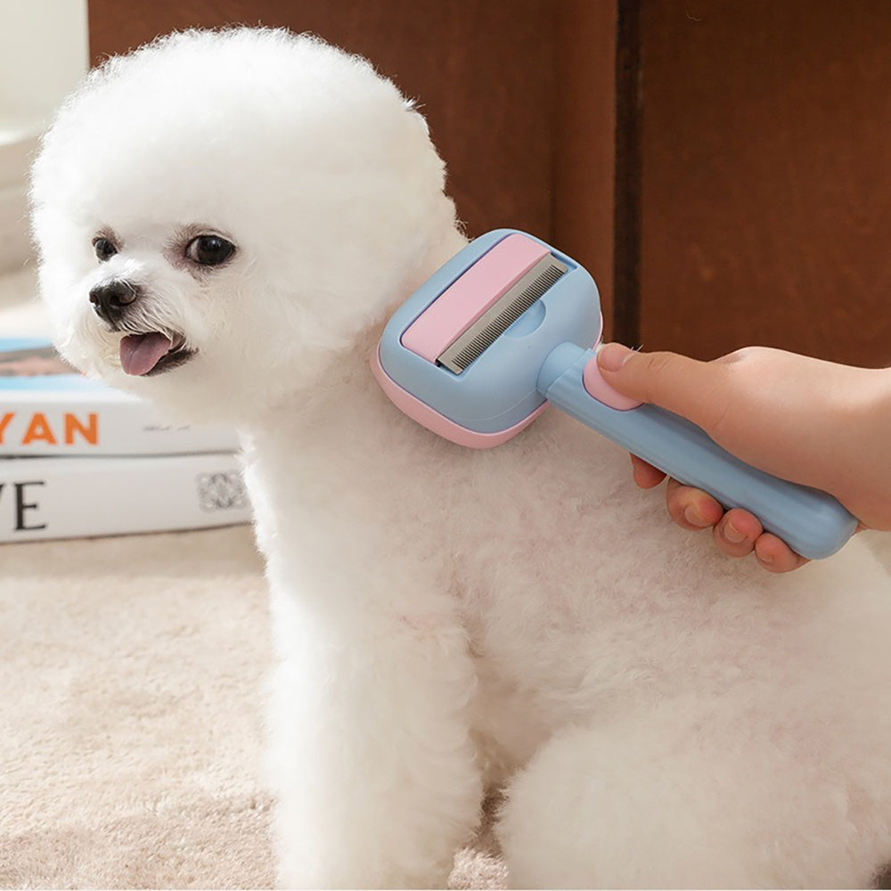 Pet Deshedding Grooming Brush And Dematting Comb For Long Hair